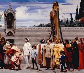 Cimabues Madonna in Prozession getragen